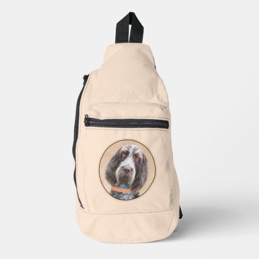 Spinone Italiano Schilderij Bruin Roan Schattigee  Sling Bag (Voorkant)