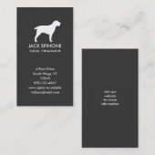 Spinone Italiano Silhouette Verticaal Visitekaartje (Voorkant / Achterkant)