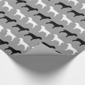 Spinone Italiano Silhouettes Pattern Cadeaupapier (Hoek)
