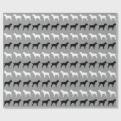 Spinone Italiano Silhouettes Pattern Cadeaupapier (Vlak)