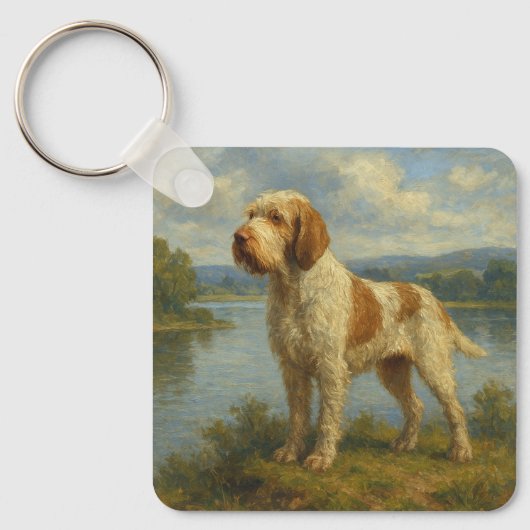 Spinone Italiano Sleutelhanger (Voorkant)