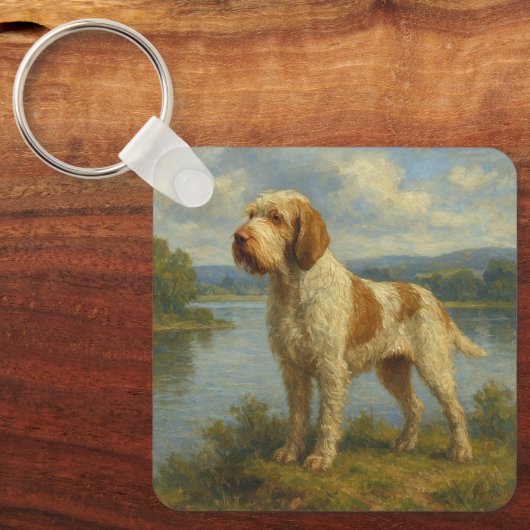 Spinone Italiano Sleutelhanger (Voorkant)