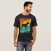 Spinone Italiano  Sunset Ma Pap T-shirt (Voorkant volledig)