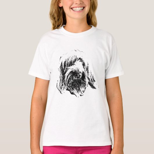Spinone Italiano T-Shirt – Dog Head Portrait (Voorkant)