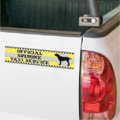 Spinone Italiano Taxi Service Bumpersticker (Op Truck)