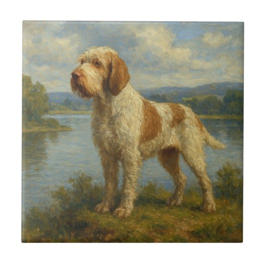 Spinone Italiano Tegeltje (Voorkant)