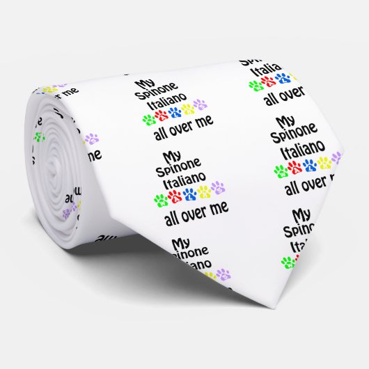 Spinone Italiano wandelingen ontwerp Stropdas (Opgerold)