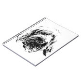 Spinone Notebook – Dog Head Portrait in Ink Notitieboek (Linkerzijde)