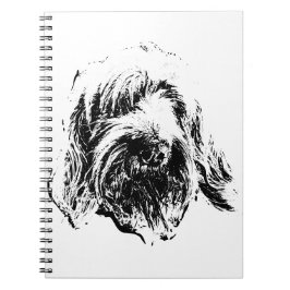 Spinone Notebook – Dog Head Portrait in Ink Notitieboek