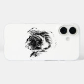 Spinone Phone Case – Dog Head Sketch in Ink (Achterkant (horizontaal))