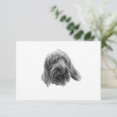 Spinone Stille Dank Bedankkaart (Staand voorkant)