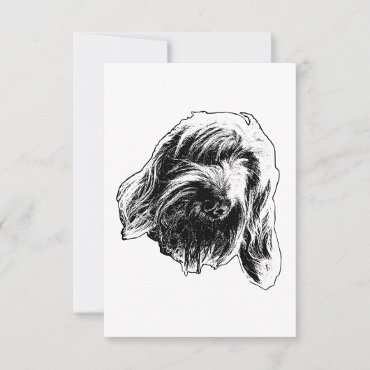Spinone vriendelijke dank bedankkaart (Voorkant)