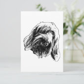 Spinone vriendelijke dank bedankkaart (Staand voorkant)