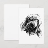 Spinone vriendelijke dank bedankkaart (Voorkant / Achterkant)