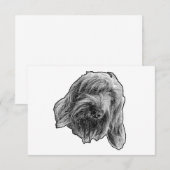 Spinone vriendelijke dank bedankkaart (Voorkant / Achterkant)