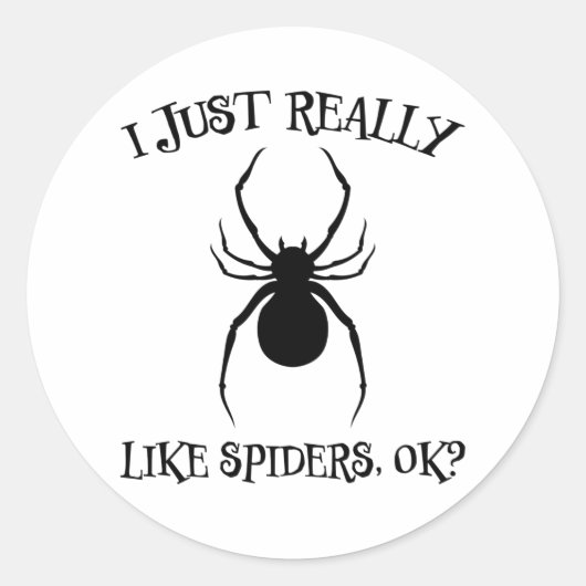 Spinontwerp Afkeer Arachnid Cool Terrarium Gift Ronde Sticker (Voorkant)