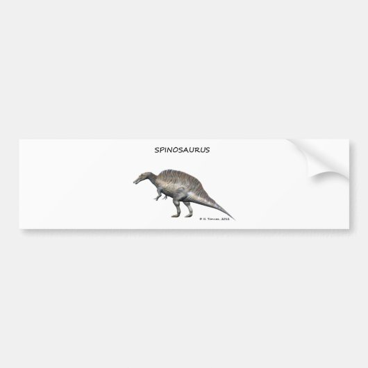 Spinosaurus Bumpersticker (Voorkant)