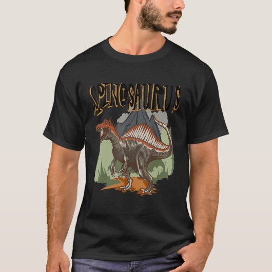 Spinosaurus Dino Dinosaur Identification T-shirt (Voorkant)