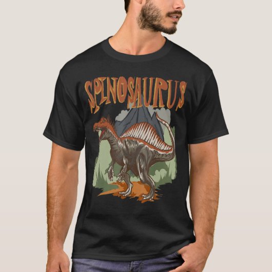Spinosaurus Dino Dinosaur Identification T-shirt (Voorkant)