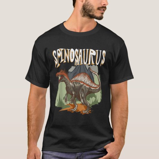 Spinosaurus Dino Dinosaur Identification T-shirt (Voorkant)