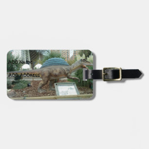 Spinosaurus Dinosaur Bagagelabel