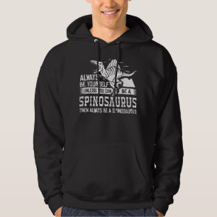 Spinosaurus Dinosaur Gift Skull Skeleton Hoodie