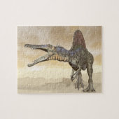 Spinosaurus dinosaur in de woestijn - 3D rendering Legpuzzel (Horizontaal)