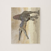 Spinosaurus dinosaur in de woestijn - 3D rendering Legpuzzel (Verticaal)