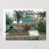 Spinosaurus Dinosaur Invitation Kaart (Voorkant / Achterkant)