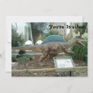 Spinosaurus Dinosaur Invitation Kaart