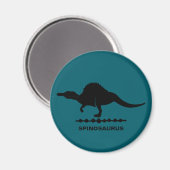 Spinosaurus Dinosaur Silhouet Magneet (Voorkant / Achterkant)