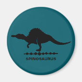 Spinosaurus Dinosaur Silhouet Magneet (Voorkant)