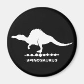 Spinosaurus Dinosaur Silhouet Magneet (Voorkant)