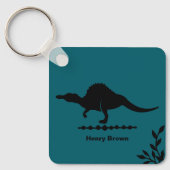 Spinosaurus Dinosaur Silhouet Sleutelhanger (Voorkant)