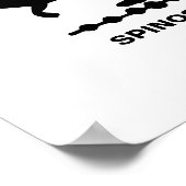 Spinosaurus Dinosaur Silhouette Poster (Hoek)