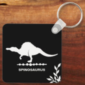 Spinosaurus dinosaurus silhouet sleutelhanger (Achterkant)