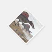 Spinosaurus dinosaurussen in de woestijn - 3D rend Servet (Hoek)