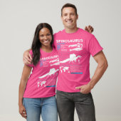 Spinosaurus Fact Sheet Dinosaurus Feiten T-shirt (Unisex)