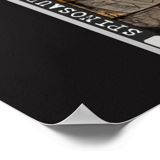 Spinosaurus Film Reel Dinosaur Archival Poster (Hoek)