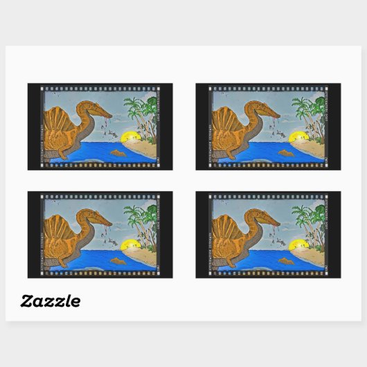 Spinosaurus Film Reel Dinosaur Sticker (Vel)