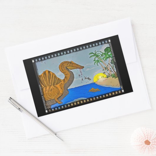 Spinosaurus Film Reel Dinosaur Sticker (Envelop)