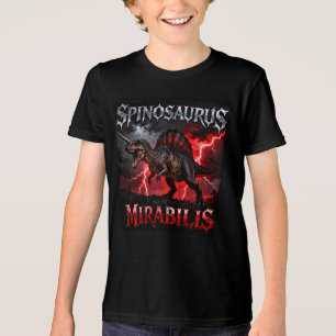 Spinosaurus Mirabilis - Eenhoorn Dinosaur - Tri-Blend Shirt
