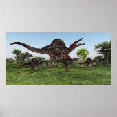 Spinosaurus Moeder Afdrukken Poster (Voorkant)