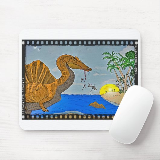 Spinosaurus Mouse pad cretaceous beach Film Strip Muismat (Met muis)