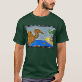 Spinosaurus Ocean Forest Green Heren T-shirt Dino