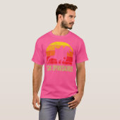 Spinosaurus - Retro  dinosauriër paleontologis T-shirt (Voorkant volledig)