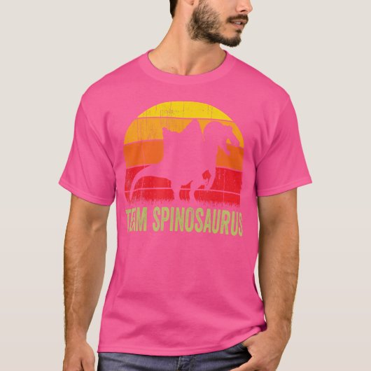 Spinosaurus - Retro  dinosauriër paleontologis T-shirt (Voorkant)