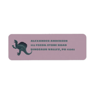 Spinosaurus Speelgoed Dinosaur Return Address Etiket