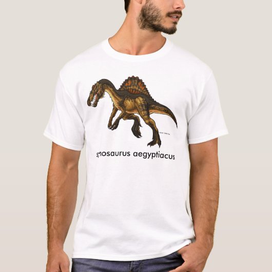 Spinosaurus, spinosaurus aegyptiacus t-shirt (Voorkant)