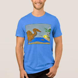 Spinosaurus t shirt cretaceous beach